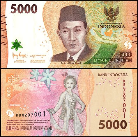 5000 indonesian rupiah to aed